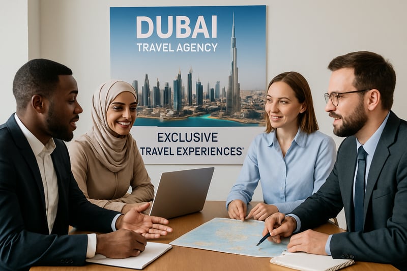 Dubai Travel Agency Road team planning exclusive travel experiences Dubai Travel Agency Road team planning exclusive travel experiences