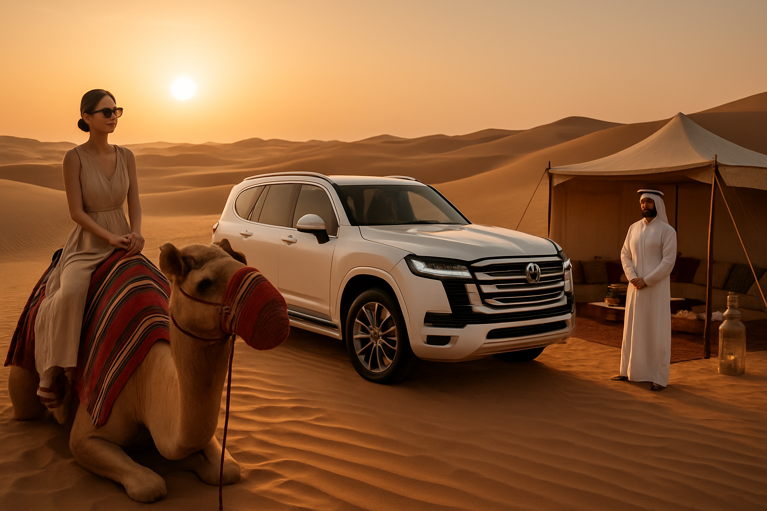 Luxury desert safari adventure